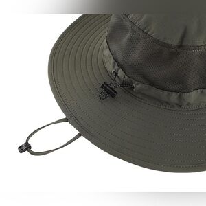 Heatedge Unisex Greenish Brown Bucket Hat with Adjustable Cord